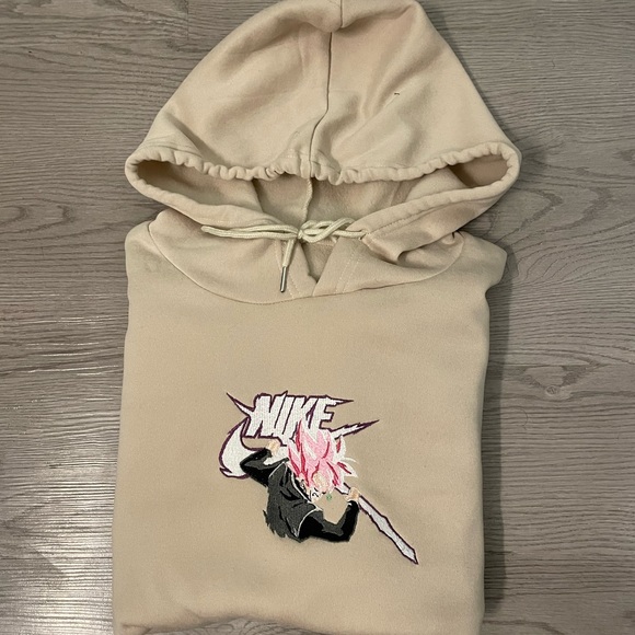 Goku Black staff cream hoodie Dragon ball super - Picture 3 of 4